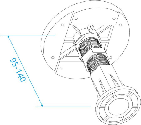 Ножки для поддона RGW N-01 (08) 03230108-31