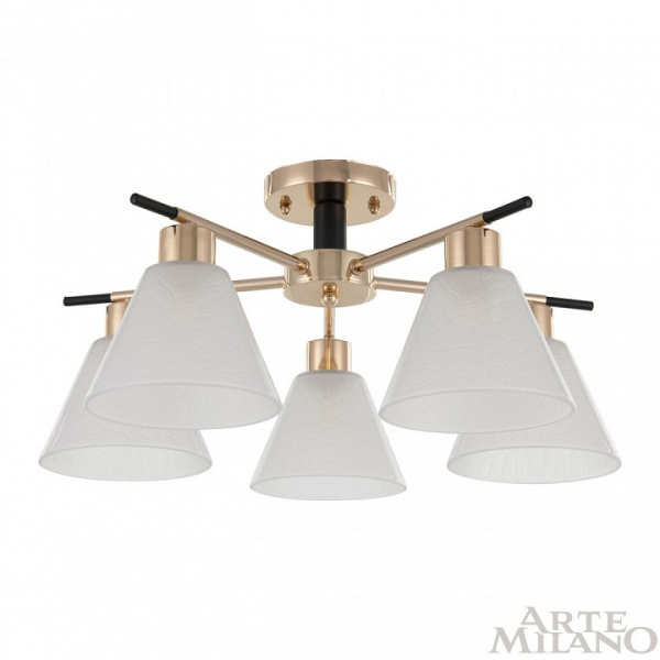 Потолочная люстра Arte Milano Napoli-322119 322119/5 FG+BK