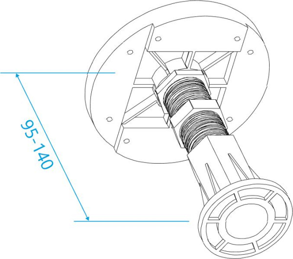 Ножки для поддона RGW N-01 (08) 03230108-31