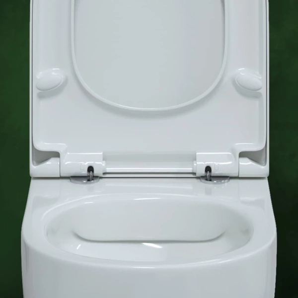 Унитаз подвесной Berges Ego XL 082124 безободковый, с сиденьем микролифт, белый