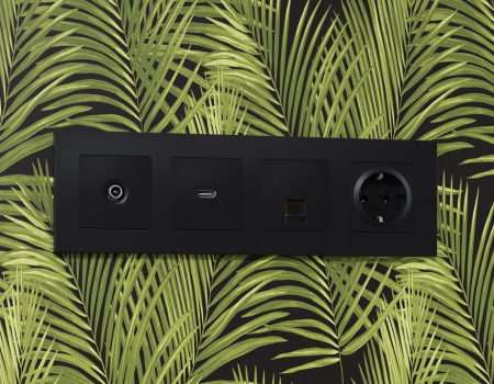 Накладка для ТВ-розетки Ambrella Volt Quant AP8130