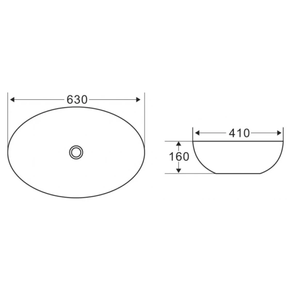 Раковина 63x41 см BelBagno BB1104