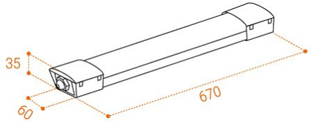 Накладной светильник Wolta WPL18-4K60-01