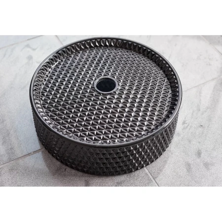 Раковина-чаша CeramaLux GL03A 36x36 см, накладная, черный