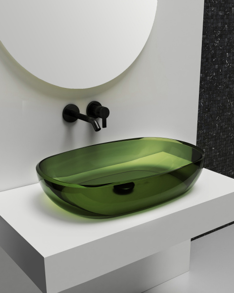 Раковина Abber Kristall 60 AT2805Emerald зеленый