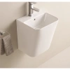 Раковина CeramaLux 500Q 38x34 см, подвесная, белый