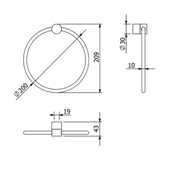Полотенцедержатель Kludi Vela R 5897853 белый матовый