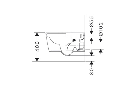Подвесной унитаз hansgrohe Elupura Original S HGSET012 белый