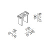 Полочка Agape Puzzle ALEG531GR серый