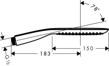 Лейка для душа hansgrohe PuraVida 28558000