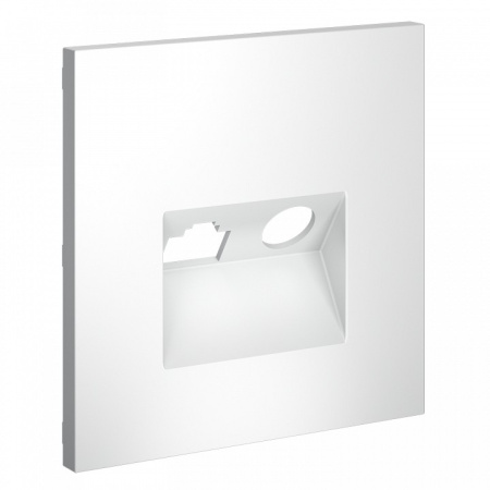 Накладка для ТВ-розетки и RJ-11 или RJ-45 Voltum S70 VLS002702