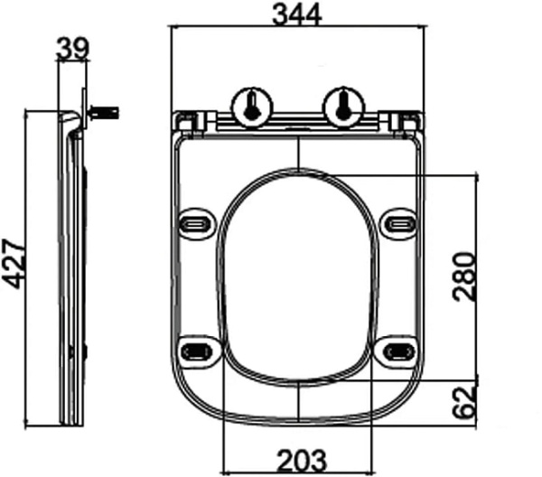 Крышка-сиденье BelBagno BB2322SC с микролифтом (уцененный товар)