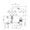 Смеситель для биде Nicolazzi Mac Kinley 05 2237CR29