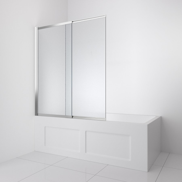 Шторка для ванны BelBagno Luce LUCE-VF-11-90/145-P-Cr