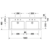Раковина 130x49 см Duravit Starck 3 0332130000