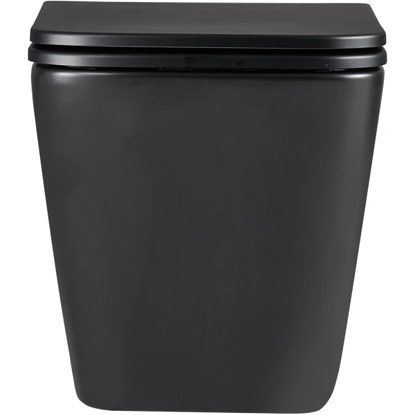 Унитаз подвесной Lemark Florex 9612002 безободковый, торнадо, с сиденьем микролифт, черный матовый