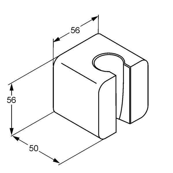 Настенный держатель для душа Kludi A-Qa 6555105-00