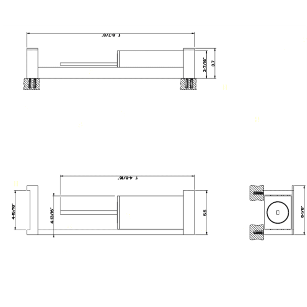 Стойка Gessi Rettangolo 45 см 20868#031