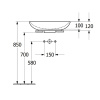 Раковина Villeroy&Boch Loop&Friends 56 4A4701R7 чистый черный