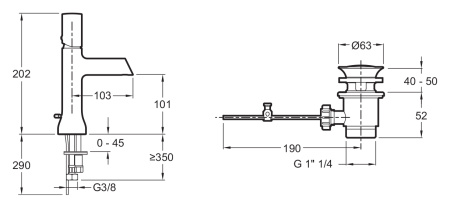 Смеситель для раковины Jacob Delafon TOOBI E8959-CP