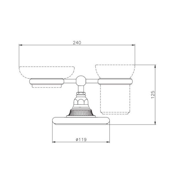 Держатель для стакана Nicolazzi Impero 1494CR36