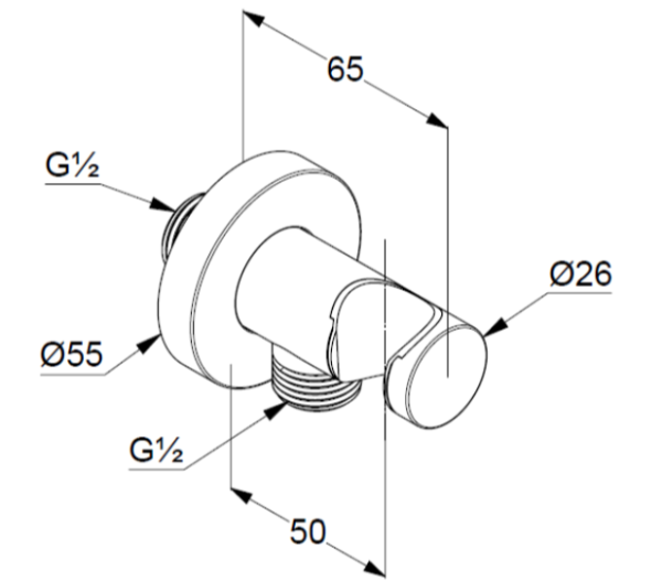 Шланговое подключение Kludi 60547N0-00 брашированное золото