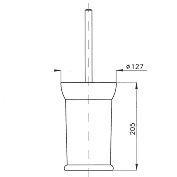 Ершик Nicolazzi Accessori Classica 1491BZ бронза