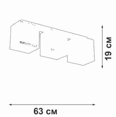 Накладной светильник Vitaluce V2879 V2879-1/3PL