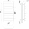 Полотенцесушитель водяной Terminus Стандарт П8 500х800 бп500 4670078530387