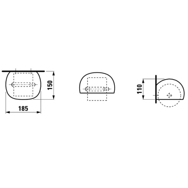 Держатель туалетной бумаги Laufen Alessi One 8.7097.0.000.000.1