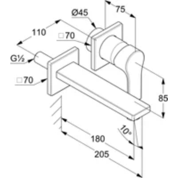 Смеситель для раковины Kludi Zenta SL 482440565