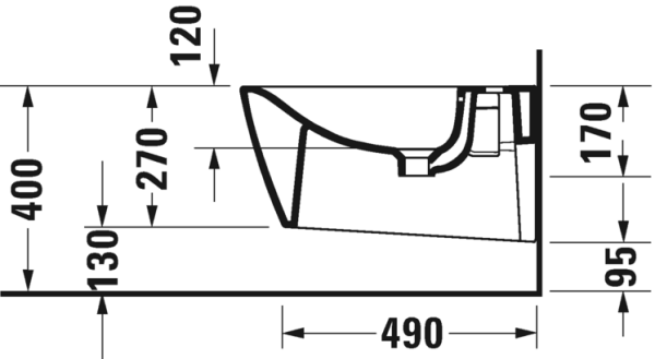 Подвесное биде Duravit Viu 2292150000