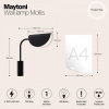 Бра Maytoni Моллис MOD126WL-01B