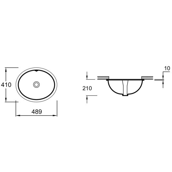Раковина Jacob Delafon Caxton E2210-0