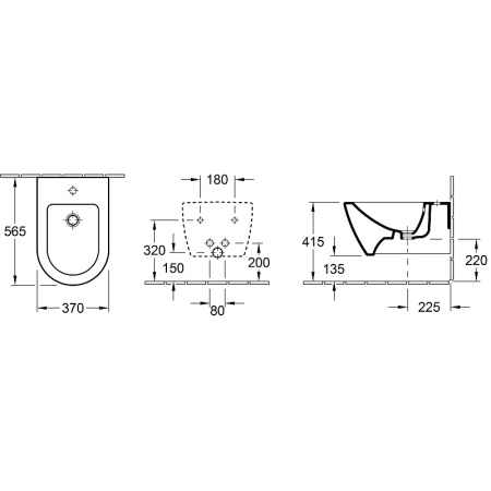 Биде подвесное Villeroy&Boch Subway 2.0 540000R1