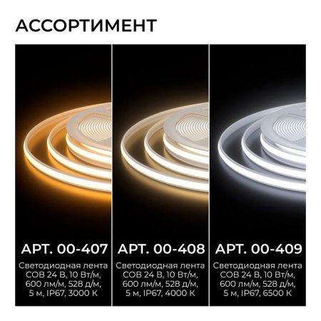 Лента светодиодная Apeyron Electrics  00-407