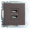 Розетка USB без рамки Stekker Катрин 49027