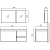 Раковина 80x48 см BelBagno Luce BB800AB