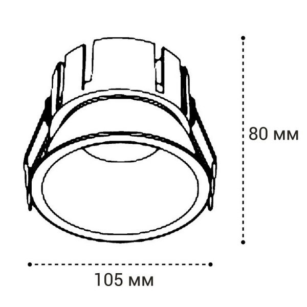 Встраиваемый светильник Italline IT06-6032 IT06-6032 white 4000K