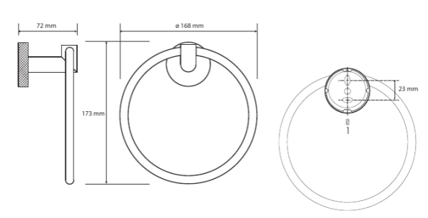Полотенцедержатель Bemeta Stella 166204062