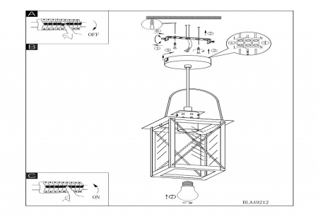 Подвесной светильник Eglo Donmington 49212