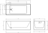 Акриловая ванна Abber 175x75 AB9274