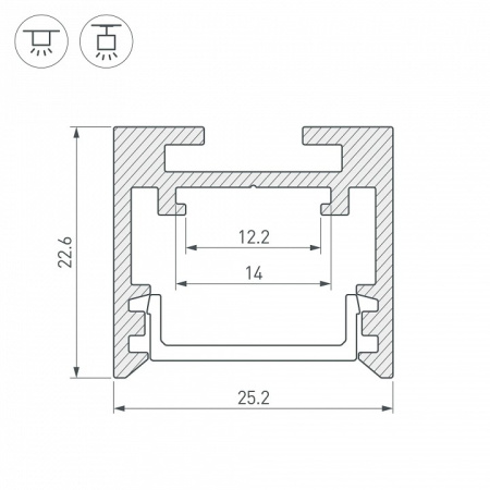 Профиль универсальный Arlight SL-LINE 043110