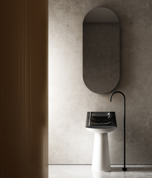 Раковина Abber Kristall 50 AT2706White-Onyx