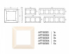 Рамка на 3 поста Ambrella Volt Line AF110303