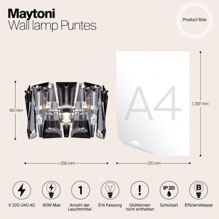 Бра Maytoni Пунтес MOD043WL-01CH