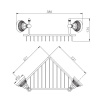 Полочка Nicolazzi Impero 1495CR36