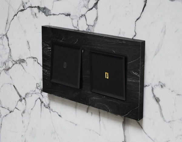 Клавиша для выключателя одноклавишного c подсветкой Ambrella Volt Quant AP8020