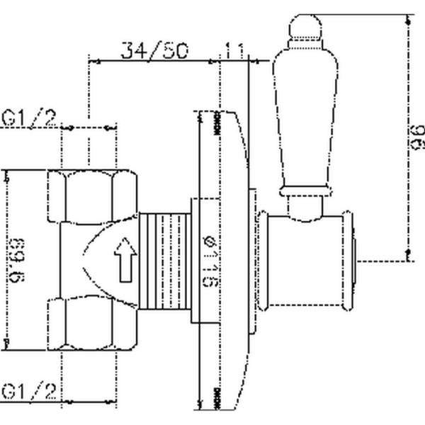 Вентиль Huber Victorian VT00031021