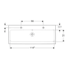 Раковина 120x48,5 см Geberit iCon 124020000